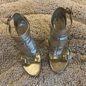 Guess Metallic Heels Strappy Sandals